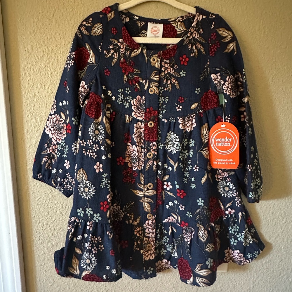 Wonder Nation Navy Floral Tunic